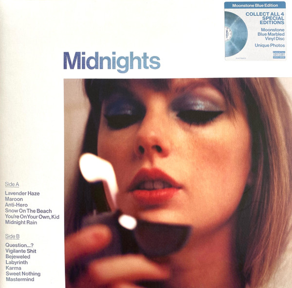 Taylor Swift - Midnights [Moonstone Blue Marbled Vinyl] (2445789825)