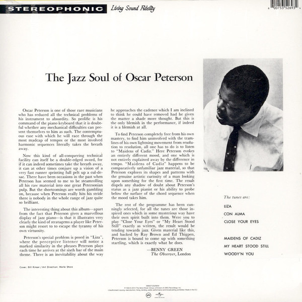 Oscar Peterson - The Jazz Soul Of Oscar Peterson (00600753526934)