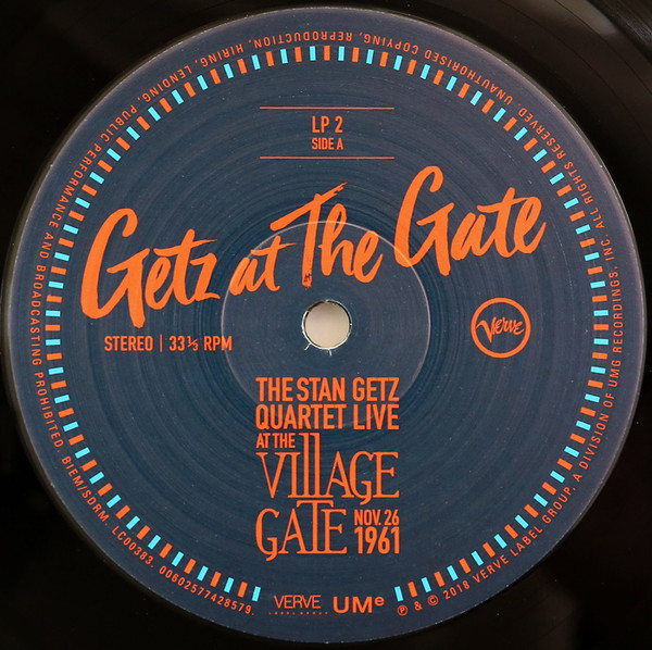 Stan Getz Quartet - Getz At The Gate [Live At The Village Gate, Nov. 26, 1961] (00602577428579)