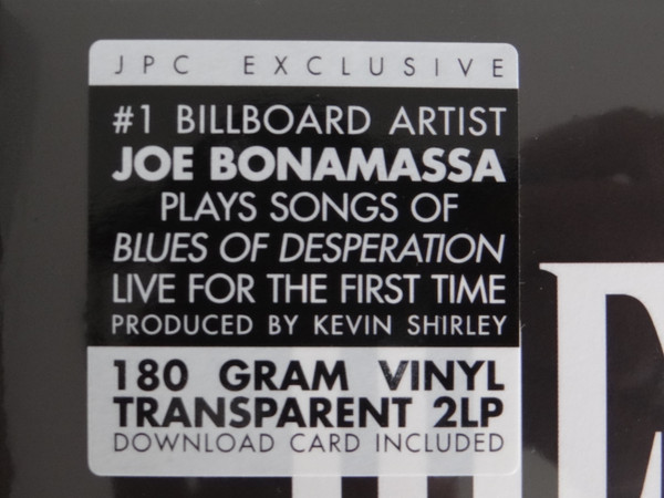 Joe Bonamassa - Live At The Sydney Opera House [Clear Vinyl] (PRD 7598 1)