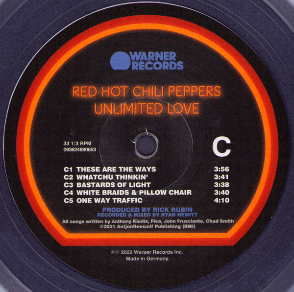 Red Hot Chili Peppers - Unlimited Love [Clear Vinyl] (093624973471)