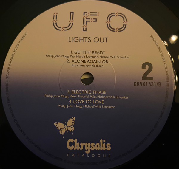 UFO - Lights Out (CRVX1531)