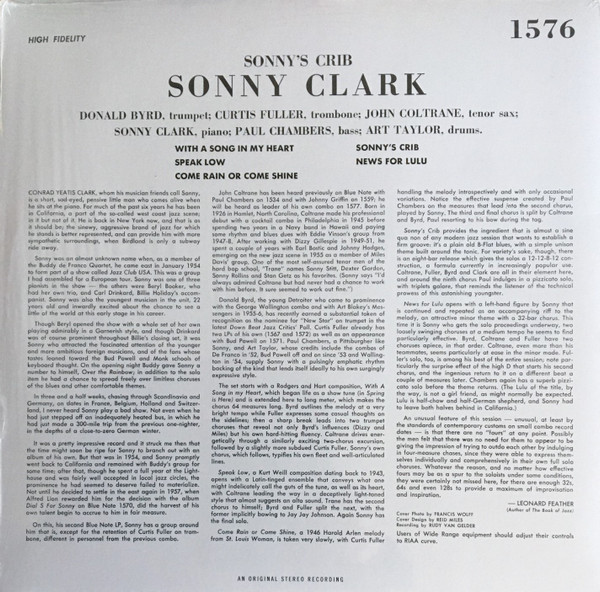 Sonny Clark - Sonny's Crib (BLP 1576)