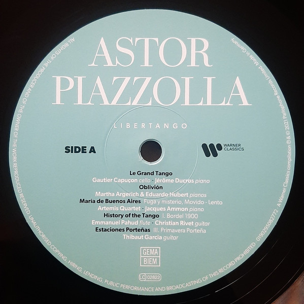 Astor Piazzolla - Libertango (0190295082772)