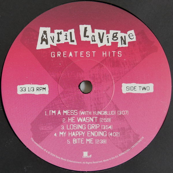 Avril Lavigne - Greatest Hits [Black Vinyl] (194399784211)