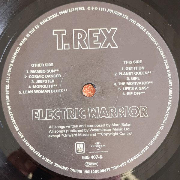 T. Rex - Electric Warrior (535 407-6)
