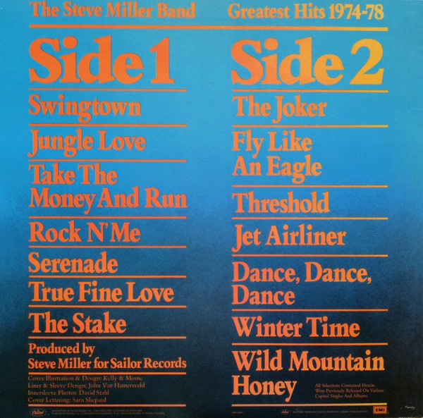 The Steve Miller Band - Greatest Hits 1974-78 (SOO-11872)