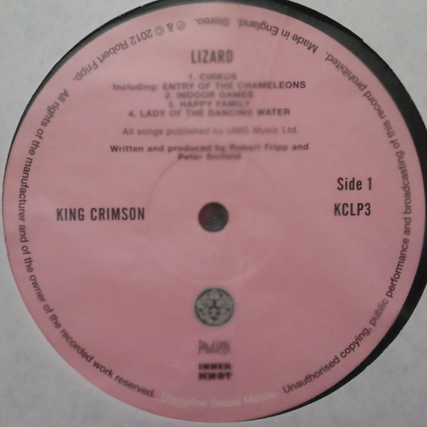 King Crimson - Lizard (KCLP3)