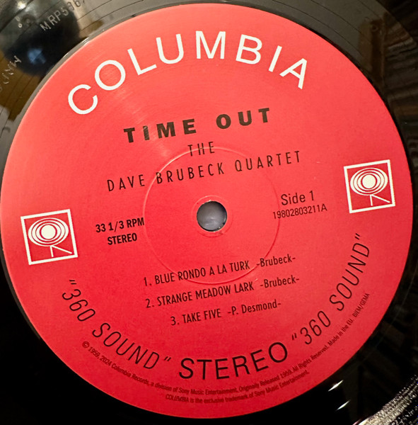 The Dave Brubeck Quartet - Time Out (0198028032117)