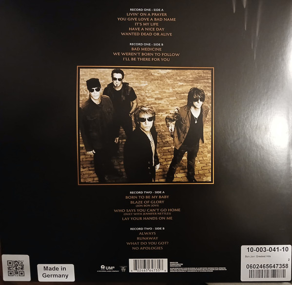 Bon Jovi - Greatest Hits (0602465647358)