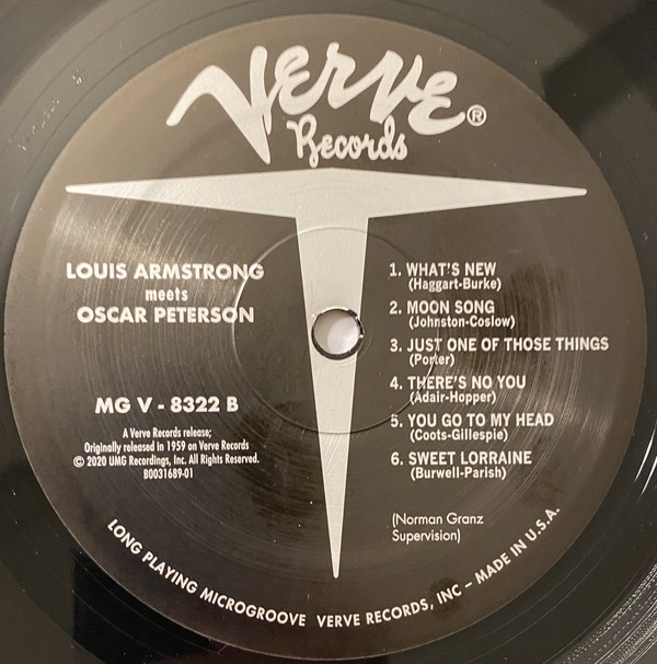 Louis Armstrong, Oscar Peterson - Louis Armstrong Meets Oscar Peterson [Acoustic Sounds Series] (B0031689-01)