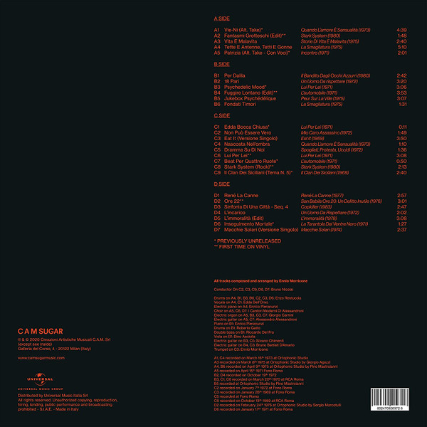 Ennio Morricone - Morricone Segreto [Yellow Transparent Vinyl] (CS001CLT)