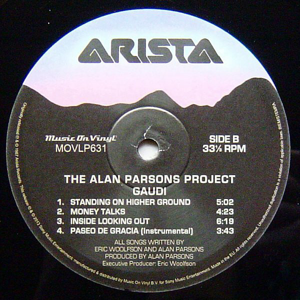The Alan Parsons Project - Gaudi (MOVLP631)
