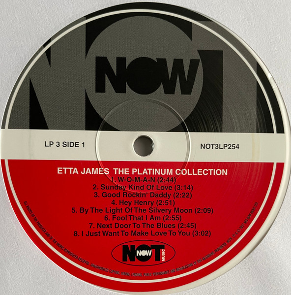 Etta James - The Platinum Collection [White Vinyl] (NOT3LP254)