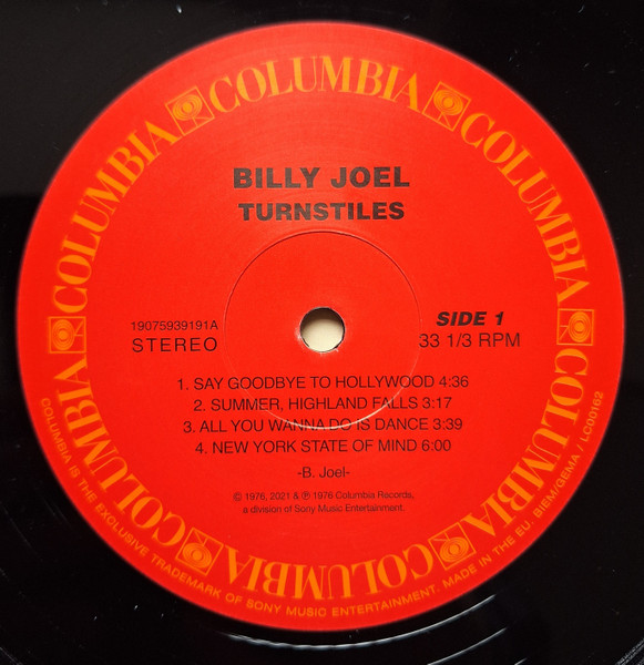 Billy Joel - Turnstiles (19075939191)