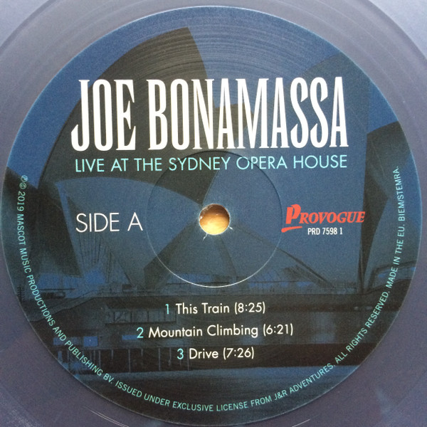 Joe Bonamassa - Live At The Sydney Opera House [Clear Vinyl] (PRD 7598 1)