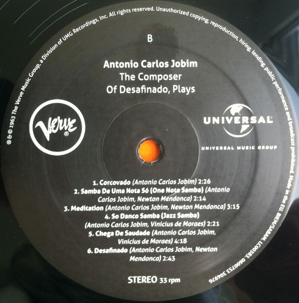 Antonio Carlos Jobim - The Composer Of Desafinado, Plays (V6-8547)