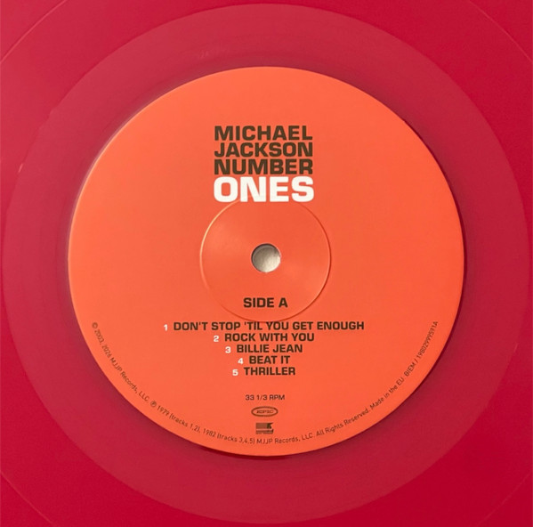 Michael Jackson - Number Ones [The Best Of ...] [Red Vinyl] (0199584107011)