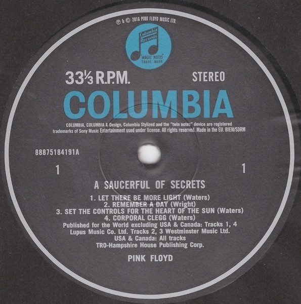 Pink Floyd - A Saucerful Of Secrets [Remastered 2025] (0888751841918)