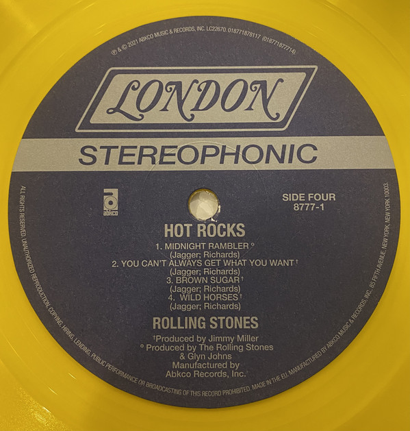 The Rolling Stones - Hot Rocks 1964-1971 [Yellow Limited Edition Vinyl] (8777-1)