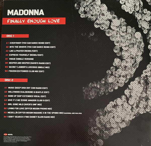 Madonna - Finally Enough Love (603497838837)