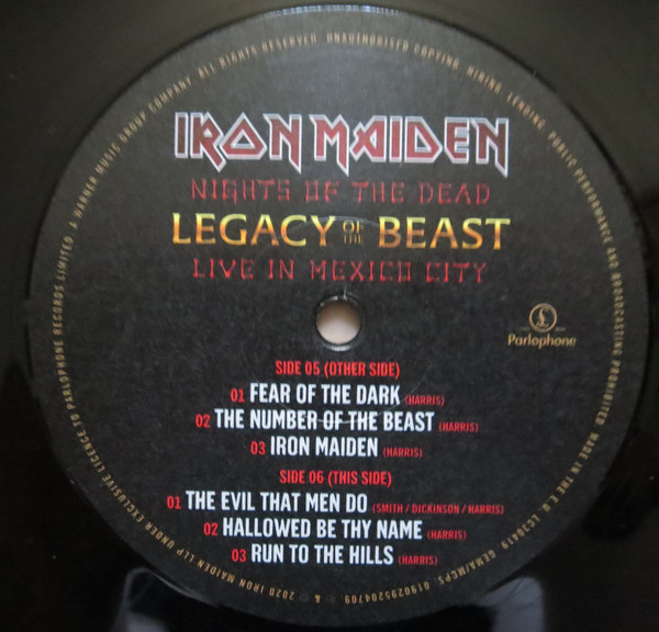 Iron Maiden - Nights Of The Dead, Legacy Of The Beast: Live In Mexico City [Black Vinyl] (0190295204709)