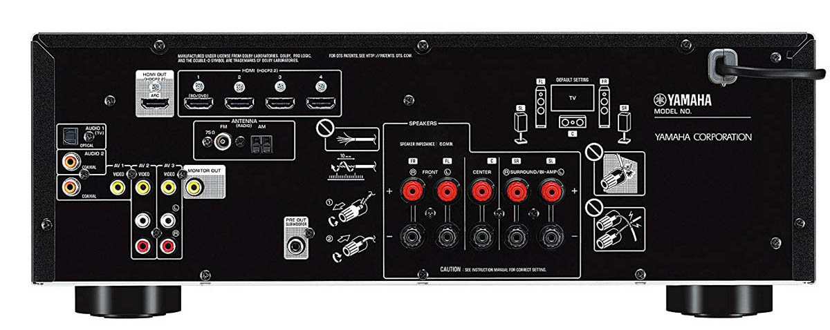 Yamaha RX-V385 black