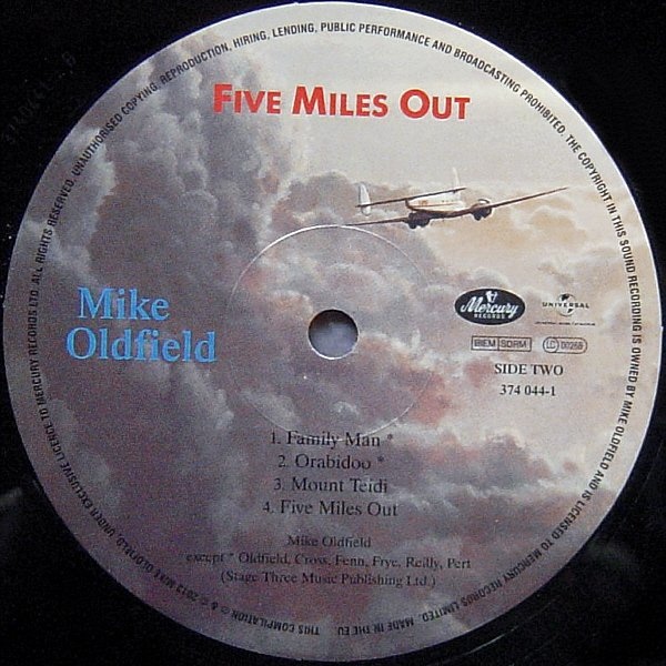Mike Oldfield - Five Miles Out (374 044-1)