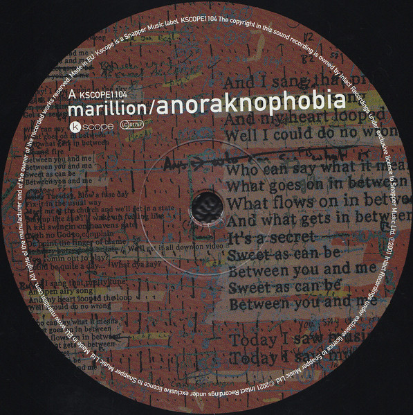 Marillion - Anoraknophobia (KSCOPE1104)