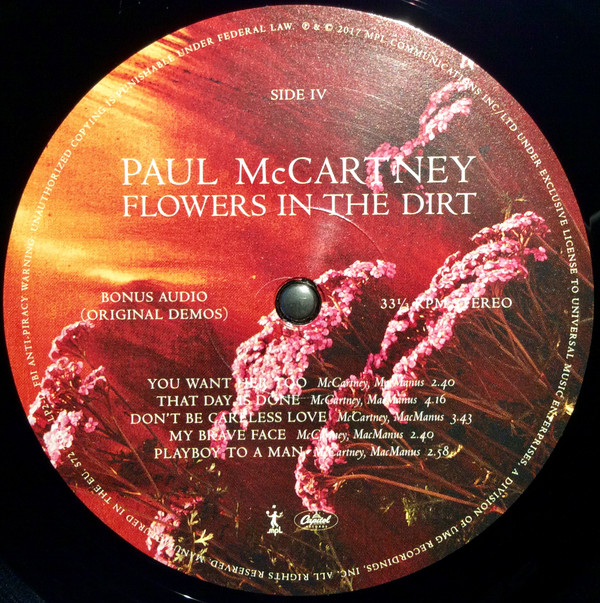 Paul McCartney - Flowers In The Dirt (572 441-6)