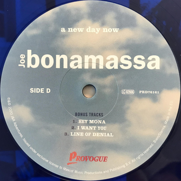 Joe Bonamassa - A New Day Now [Blue Vinyl] [20th Anniversary Edition] (PRD76161)