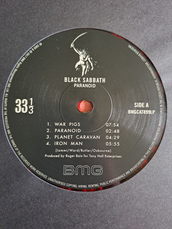 Black Sabbath - Paranoid [Red With Black Splatter Vinyl] (4099964007558)