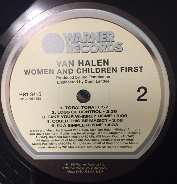 Van Halen - Women And Children First (081227954963)