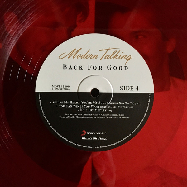 Modern Talking - Back For Good - The 7th Album [Translucent Red Vinyl] (8719262029439)