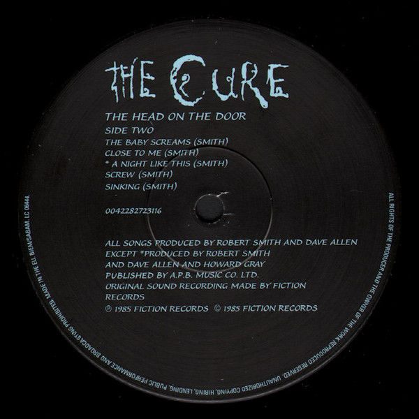 The Cure - The Head On The Door (0042282723116)
