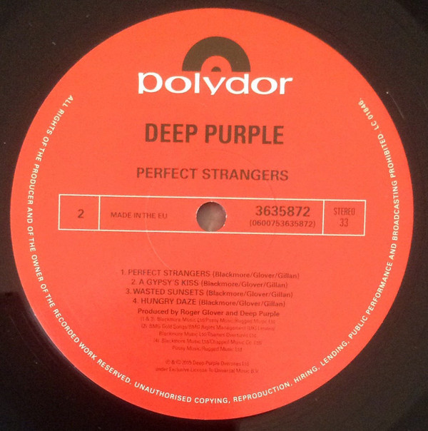 Deep Purple - Perfect Strangers (0600753635872)