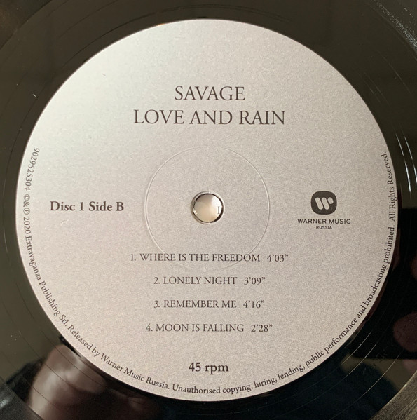 Savage - Love And Rain (9029525304)