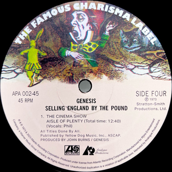 Genesis - Selling England By The Pound (0753088750274)