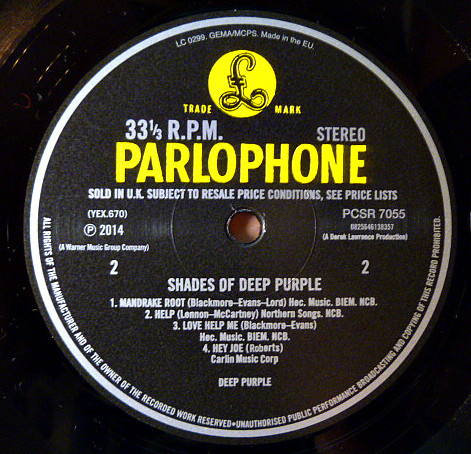 Deep Purple - Shades Of Deep Purple (0825646138357)