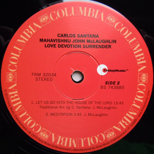Carlos Santana - Love Devotion Surrender (FRM 32034)