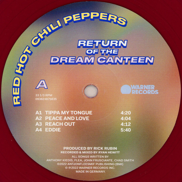 Red Hot Chili Peppers - Return Of The Dream Canteen [Violet Vinyl] (093624867371)