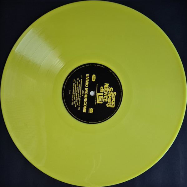 OST - Ennio Morricone - Senza Sapere Niente Di Lei [Original Motion Picture Soundtrack] [Yellow Vinyl] (CS 013)