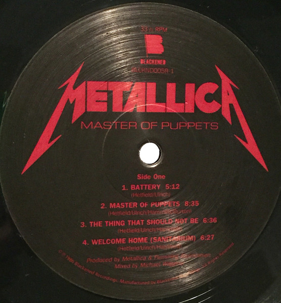 Metallica - Master Of Puppets (858978005219)