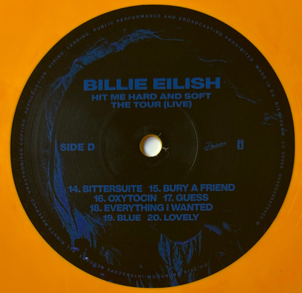 Billie Eilish - Hit Me Hard And Soft: The Tour [Live] [Blue & Yellow & Red Vinyl] (0602488275453)