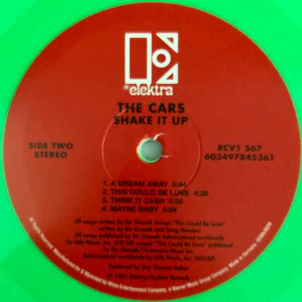 The Cars - Shake It Up [Green (Neon) Vinyl] (603497845361)