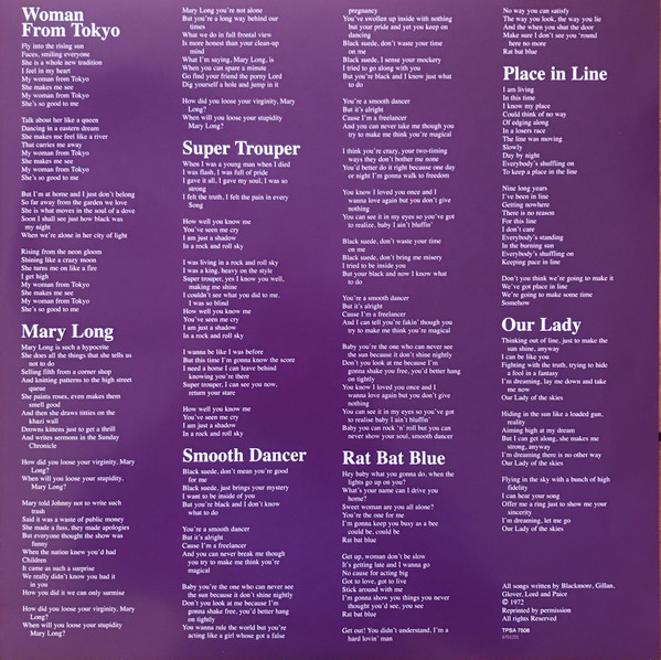 Deep Purple - Who Do We Think We Are [Purple Vinyl] (00602567512011)