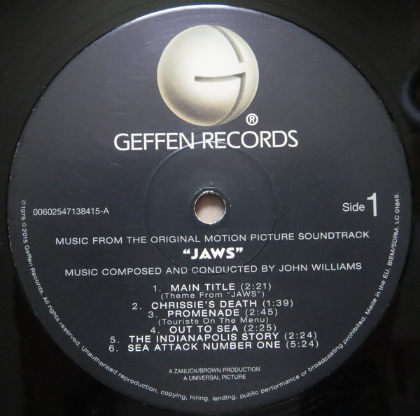 OST - John Williams - Jaws [Original Motion Picture Soundtrack] (00602547138415)
