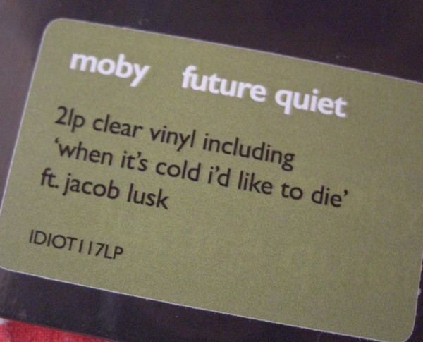 Moby - Future Quiet [Clear Vinyl] (4099964237375)