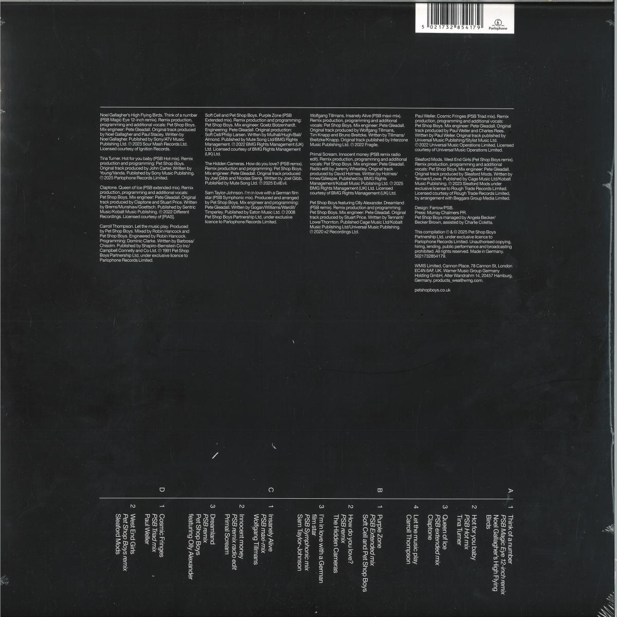 Pet Shop Boys - Disco 5 [Black Vinyl] (5021732854179)