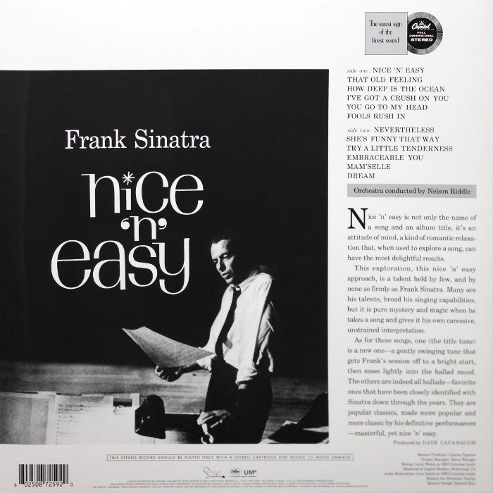Frank Sinatra - Nice 'N' Easy (00602508725920)